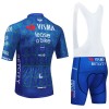 Set Fietsshirt + Korte Koersbroek 2024 Jumbo-Visma Lease A Bike Blauw